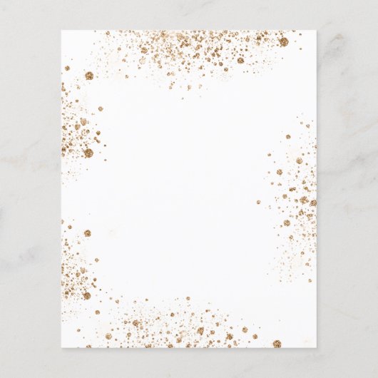 Begroting met eucalyptus blue floral gold (Achterkant)