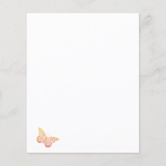 Begroting met eucalyptus blush roos butterfly (Achterkant)