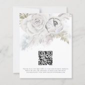 Begroting met Florals QR-code behalve datum (Achterkant)
