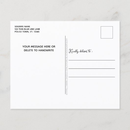 Begroting met kerstblauwe tang met glitter-feestda (Achterkant)