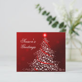 Begroting met kerstboomgaard Rode feestdag (Staand voorkant)