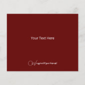 Begroting met kerstboomgaard Rode feestdag (Achterkant)