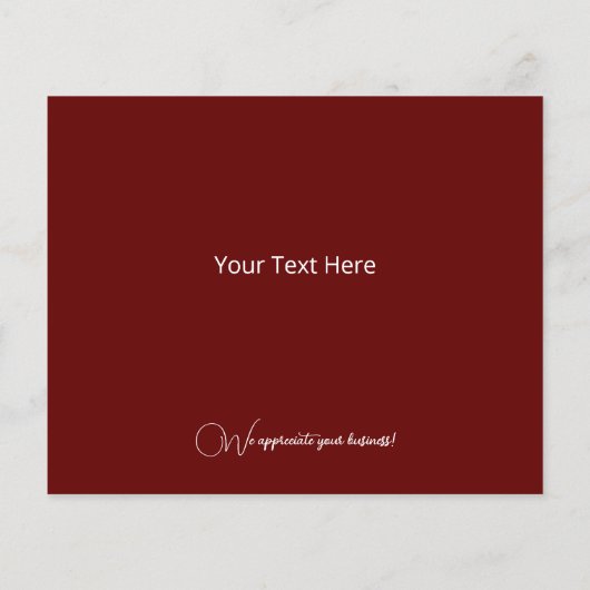 Begroting met kerstboomgaard Rode feestdag (Achterkant)