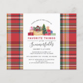 Begroting met kerstfeestelijke uitnodigingen (Voorkant)