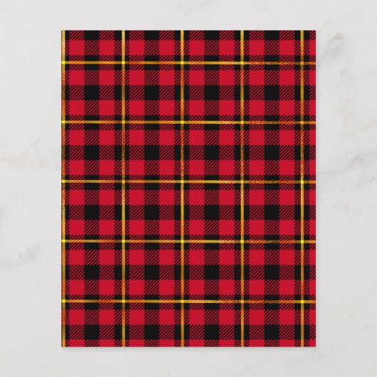 Begroting met Kerstmis Gold Foil Moderne Kaart (Achterkant)