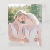 Begroting mevrouw Rings Foto Lesbian Wedding Bedan (Achterkant)