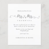 Begroting mevrouw Rings Lesbian Wedding Bedankt (Voorkant)