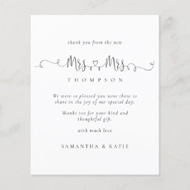 Begroting mevrouw Rings Lesbian Wedding Bedankt