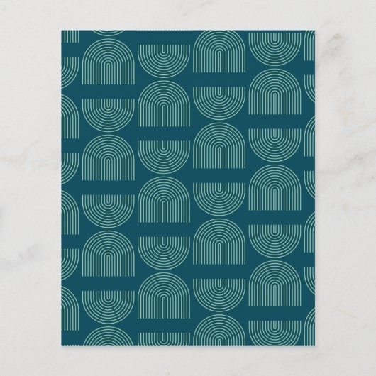 Begroting midden eeuw Moderne uitnodiging tot Blau (Achterkant)