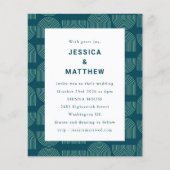 Begroting midden eeuw Moderne uitnodiging tot Blau (Voorkant)