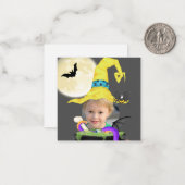 BEGROTING MINI Halloween Witch Sjabloon (Voorkant / Achterkant in situ)