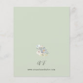 Begroting Mint Greenery & White Floral Wedding - M (Achterkant)