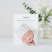 Begroting Modern 2 Aankondiging geboorte foto-over (Staand voorkant)