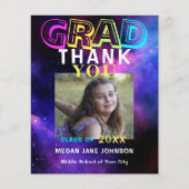 Begroting modern afstuderen middelbare school beda flyer (Voorkant)