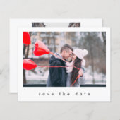 Begroting Modern Chic 2 Photo Wedding Save the Dat (Voorkant / Achterkant)