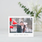 Begroting Modern Chic 2 Photo Wedding Save the Dat (Staand voorkant)