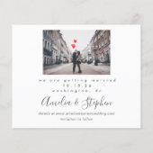 Begroting Modern Chic 2 Photo Wedding Save the Dat (Achterkant)