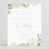 Begroting Modern Elegant Greenery Wedding Invitati