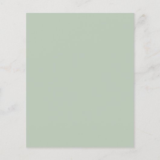 Begroting Modern Elegant Greenery Wedding Invitati (Achterkant)