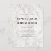 Begroting Modern Elegant Minimalist Marble Wedding (Voorkant / Achterkant)