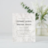 Begroting Modern Elegant Minimalist Marble Wedding (Staand voorkant)