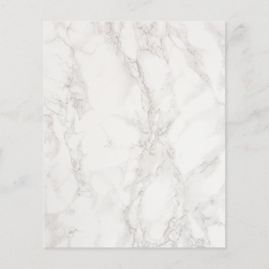 Begroting Modern Elegant Minimalist Marble Wedding (Achterkant)