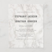 Begroting Modern Elegant Minimalist Marble Wedding (Voorkant)
