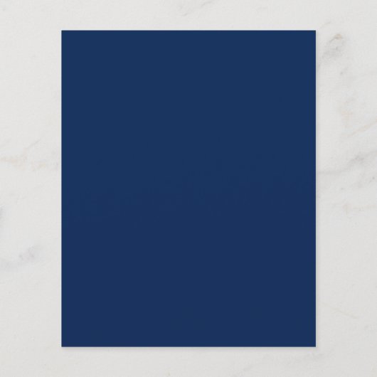 Begroting Modern Elegant Navy Blue Wedding (Achterkant)