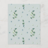 Begroting Modern Eucalyptus Greenery Wedding (Achterkant)