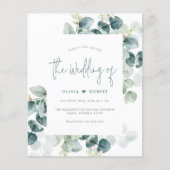 Begroting Modern Eucalyptus Greenery Wedding (Voorkant)