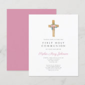 Begroting Modern Floral Cross First Community (Voorkant / Achterkant)