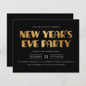 Begroting Modern Gold Glitter - Nieuwjaarsfeest (Voorkant / Achterkant)