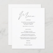 Begroting Modern Grafisch menu & Wit (Voorkant / Achterkant)