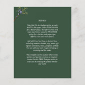 Begroting Modern Juniper Green Wedding (Achterkant)