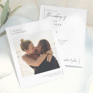 Begroting Modern & Minimalist Romantic Photo Weddi