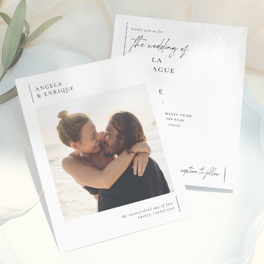 Begroting Modern & Minimalist Romantic Photo Weddi