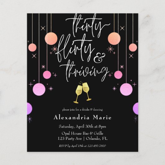 Begroting Modern Sparkle "30 Flirty Thrijving" (Voorkant)