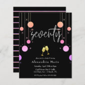 Begroting Modern Sparkle 70th Birthday Party (Voorkant / Achterkant)