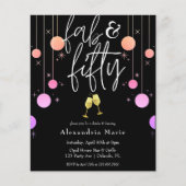 Begroting Modern Sparkle "Fab & 5ty" Birthday (Voorkant)