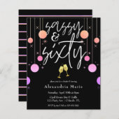 Begroting Modern Sparkle Sassy & 60 Birthday (Voorkant / Achterkant)