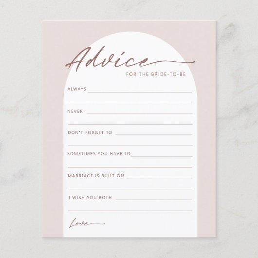 Begroting Moderne Bohemen Arch Bride voor advies Flyer (Voorkant)