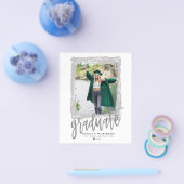 BEGROTING Moderne Borstel Zilver 2 Uitnodiging tot Flyer (Enkel)