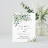 Begroting Moderne Eucalyptus Birthday Party (Staand voorkant)