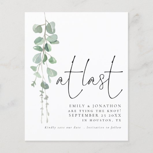 Begroting Moderne Eucalyptus, eindelijk behalve da (Voorkant)