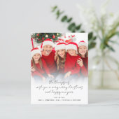 BEGROTING Moderne foto's script kerst (Staand voorkant)