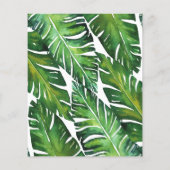 Begroting Moderne Groene Tropische Strijd (Achterkant)