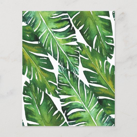 Begroting Moderne Groene Tropische Strijd (Achterkant)