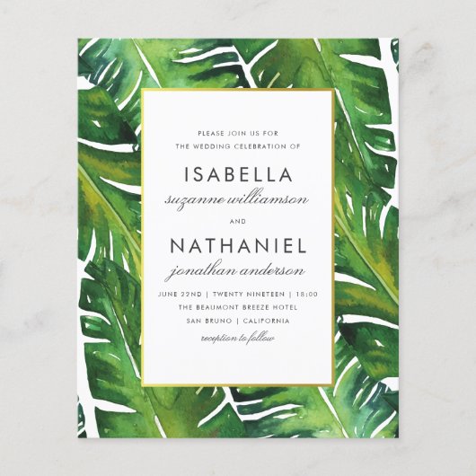 Begroting Moderne Groene Tropische Strijd (Voorkant)