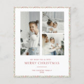 BEGROTING Moderne kerstKaart Flyer (Voorkant)