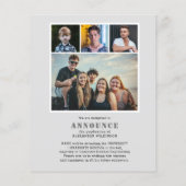 BEGROTING Moderne minimalistische 5 Aankondiging A Flyer (Achterkant)